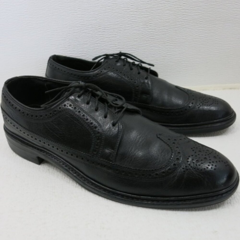 Freeman Pebbled grained Brogue Leather Wingtip Men's Footwear Dress Oxfords 11 A